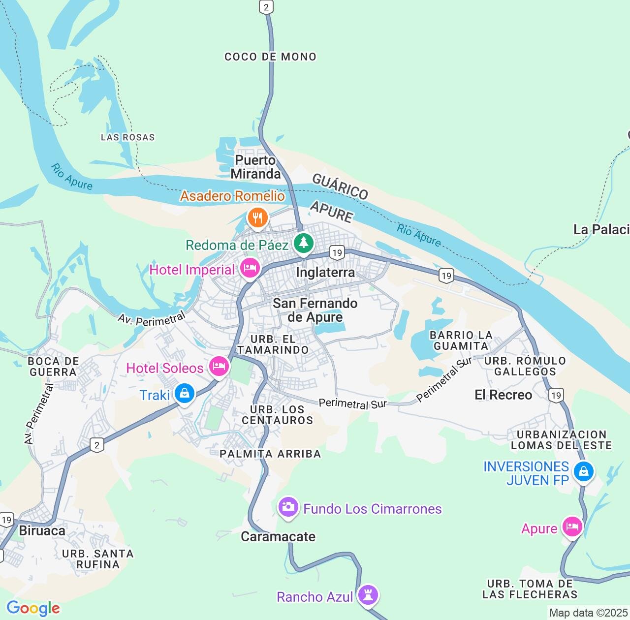 Map image for Intellectual Property Lawyers in San Fernando de Apure and Apure IP firms at coordinates  ; .