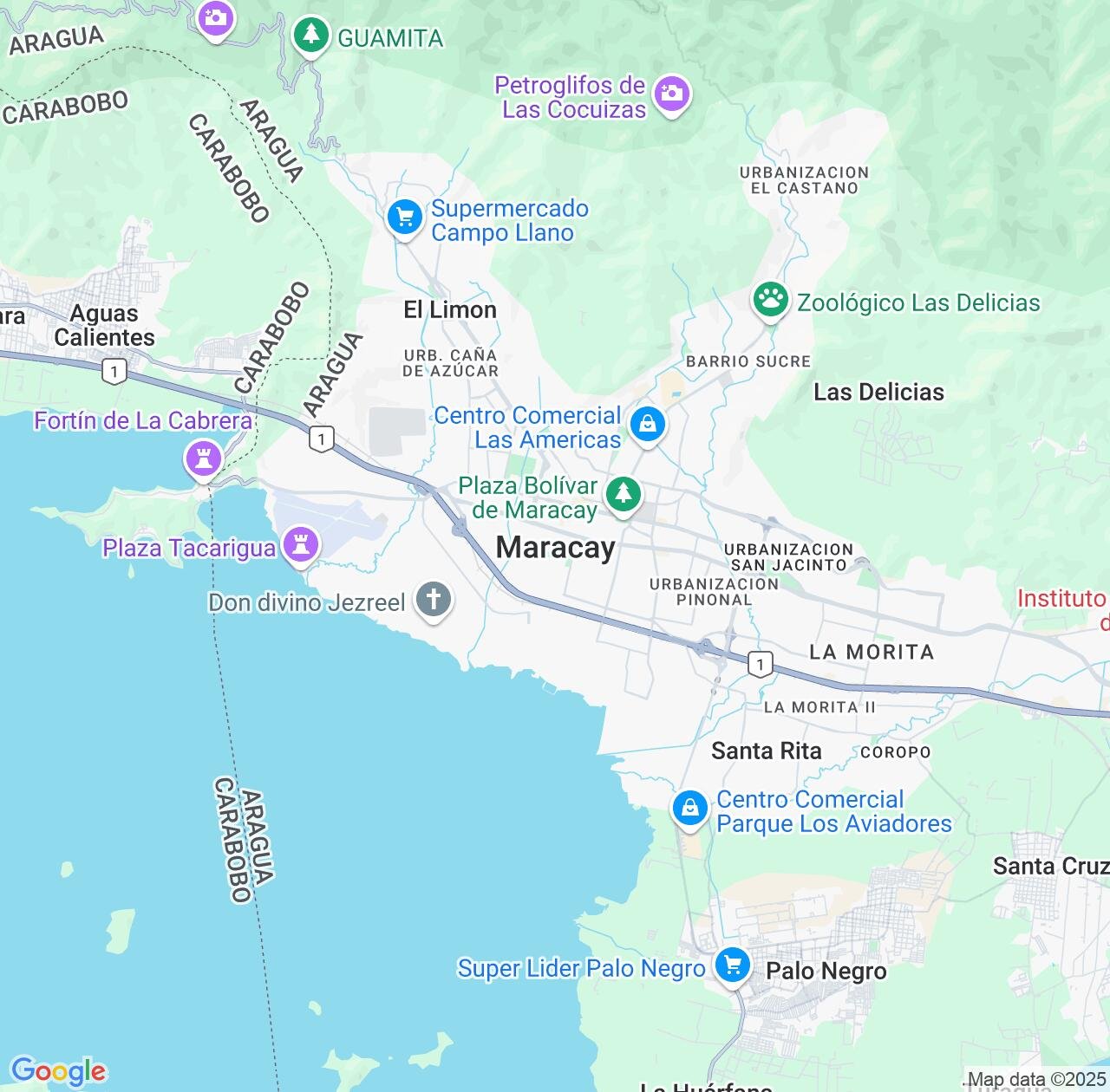 Map image for Intellectual Property Lawyers in Maracay and Aragua IP firms at coordinates  ; .