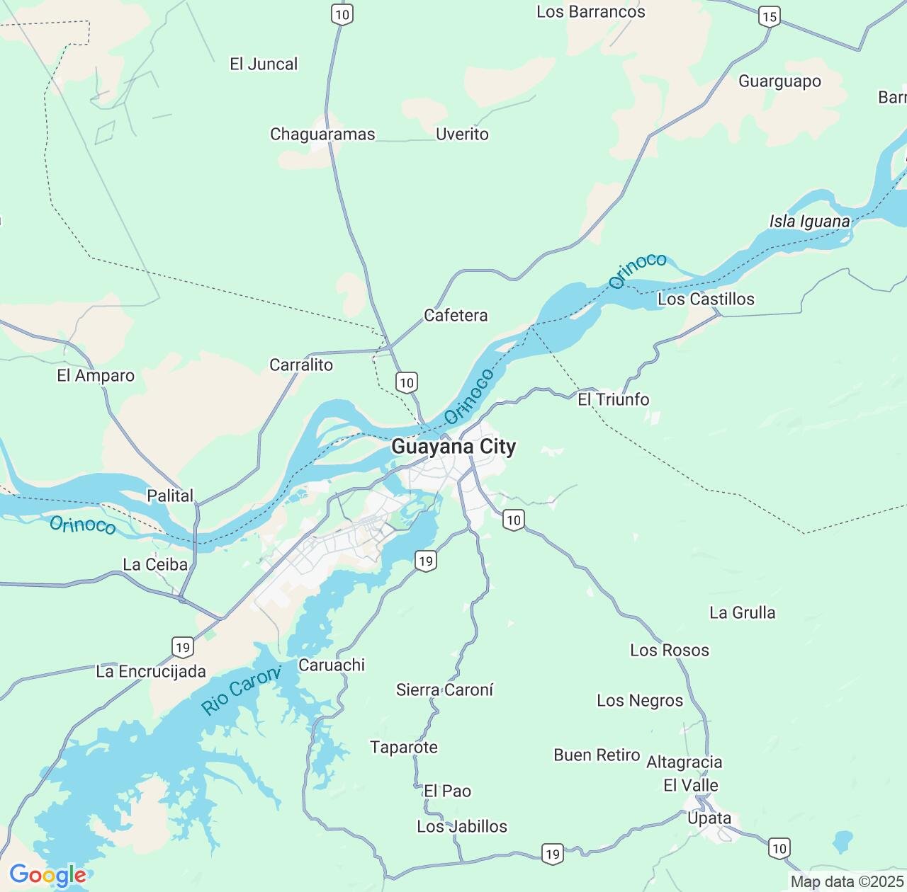 Map image for Intellectual Property Lawyers in Ciudad Guayana and Bolivar IP firms at coordinates  ; .