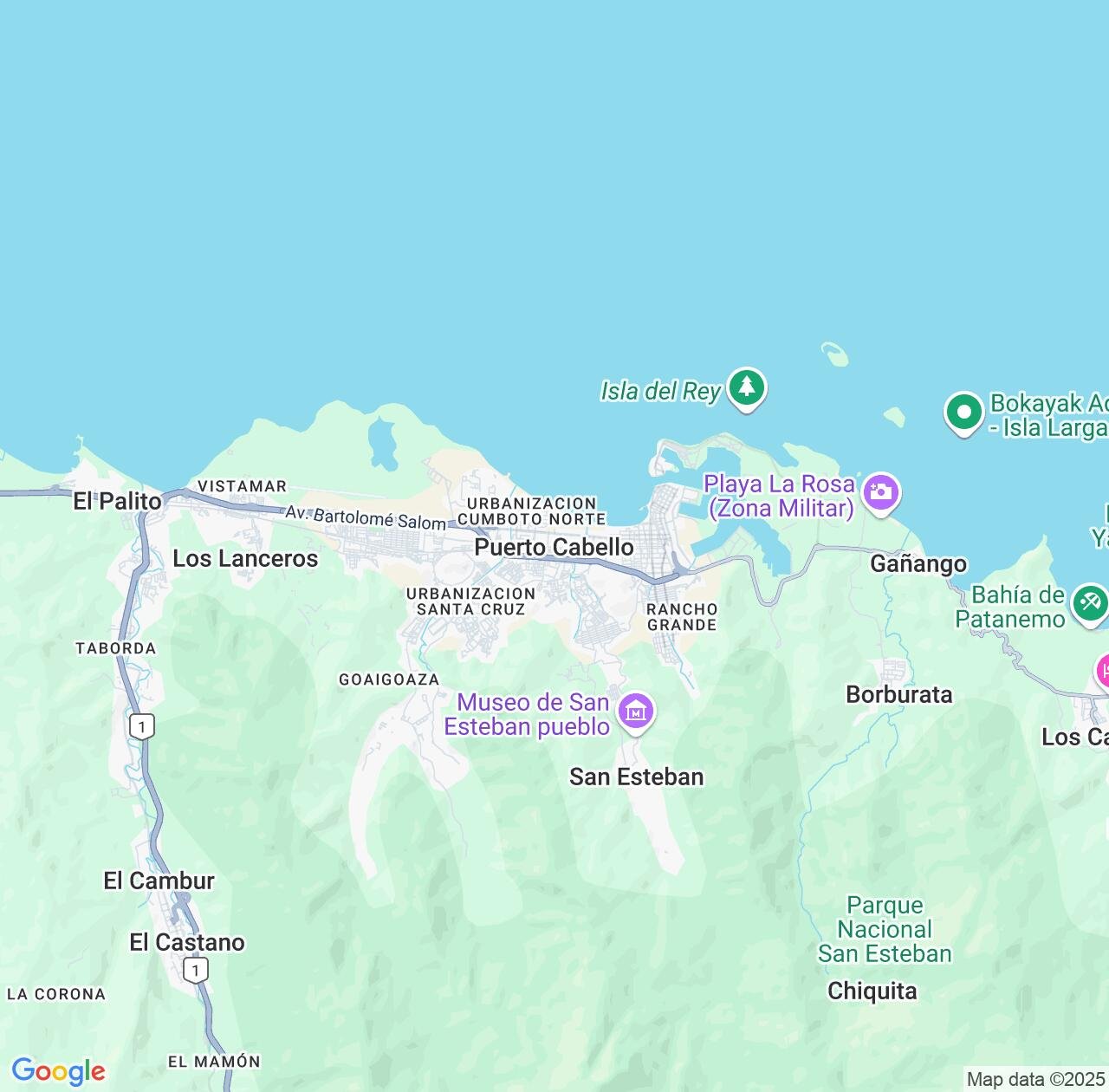 Map image for Intellectual Property Lawyers in Puerto Cabello and Carabobo IP firms at coordinates  ; .