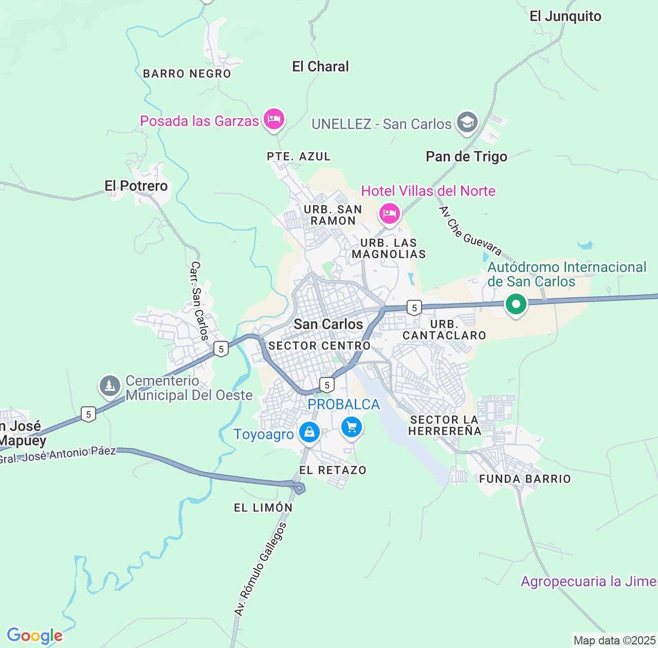 Map image for Intellectual Property Lawyers in San Carlos and Cojedes IP firms at coordinates  ; .