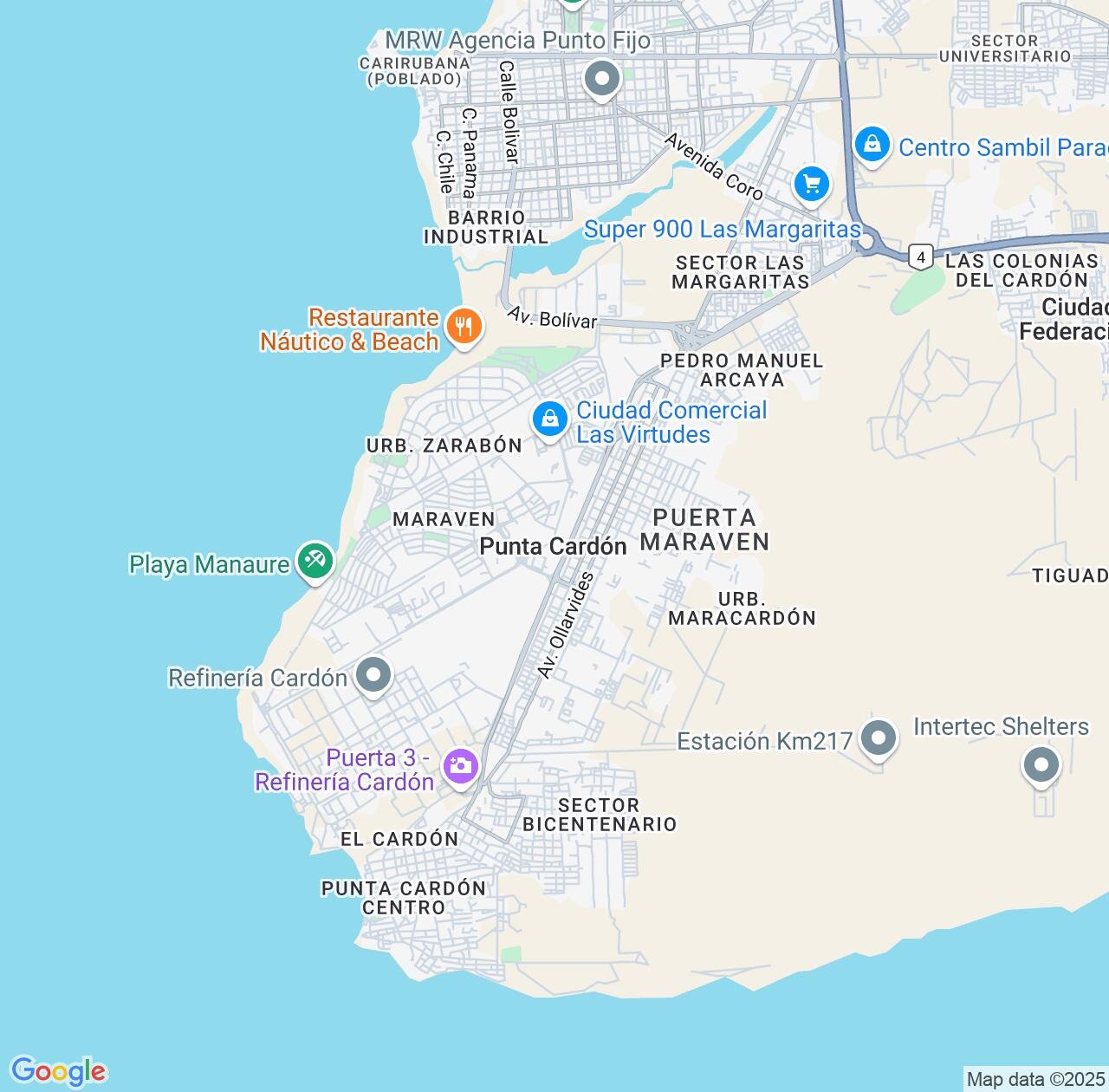 Map image for Intellectual Property Lawyers in Punta Cardon and Falcón IP firms at coordinates  ; .