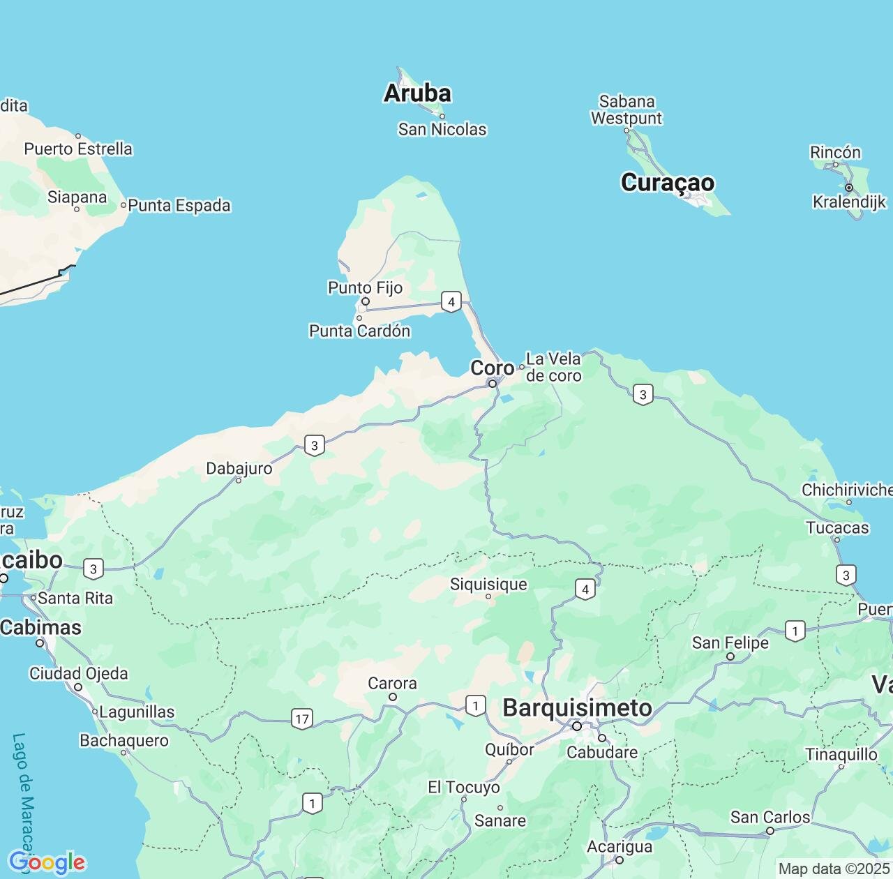 Map image for Intellectual Property Lawyers in Falcón and Venezuela IP firms at coordinates  ; .