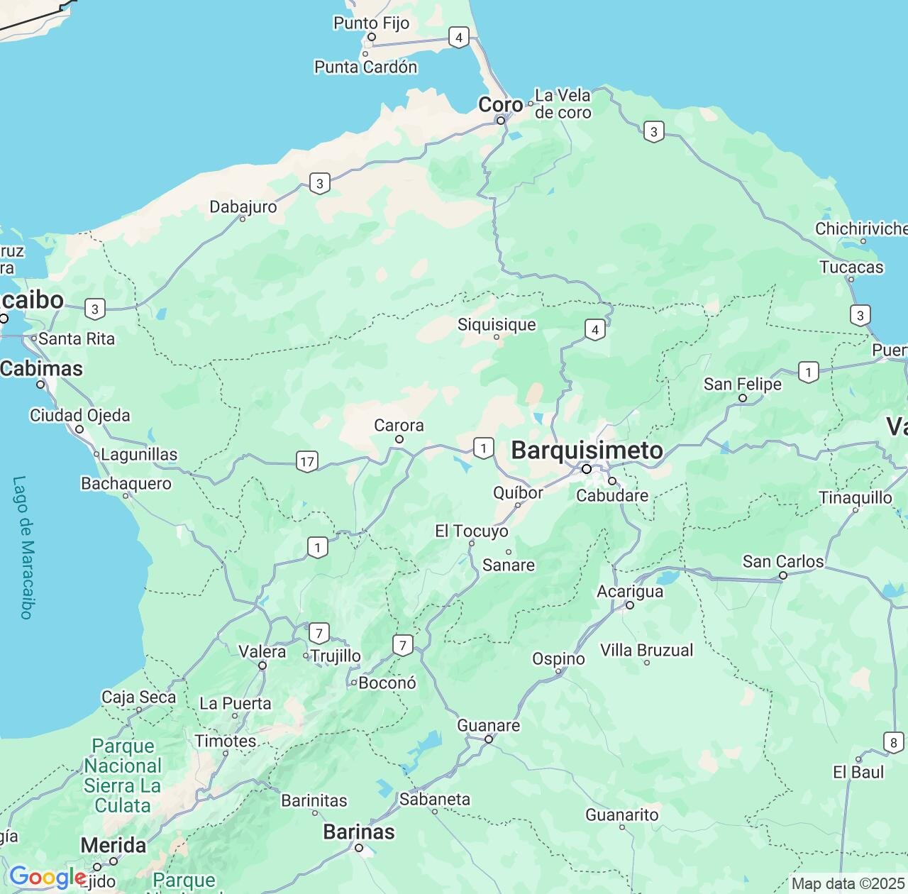 Map image for Intellectual Property Lawyers in Lara and Venezuela IP firms at coordinates  ; .