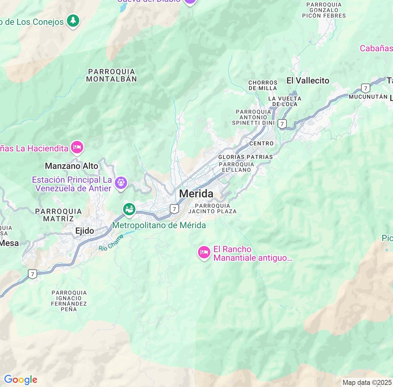 Map image for Intellectual Property Lawyers in Merida and Venezuela IP firms at coordinates  ; .