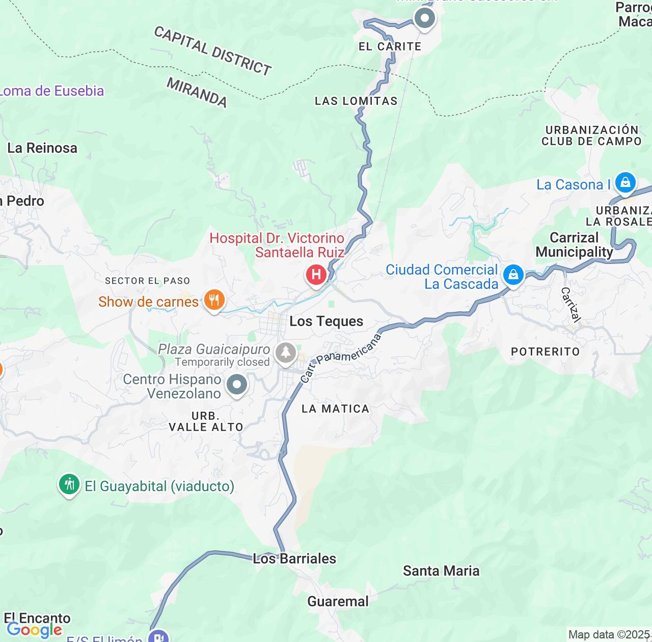 Map image for Intellectual Property Lawyers in Los Teques and Miranda IP firms at coordinates  ; .