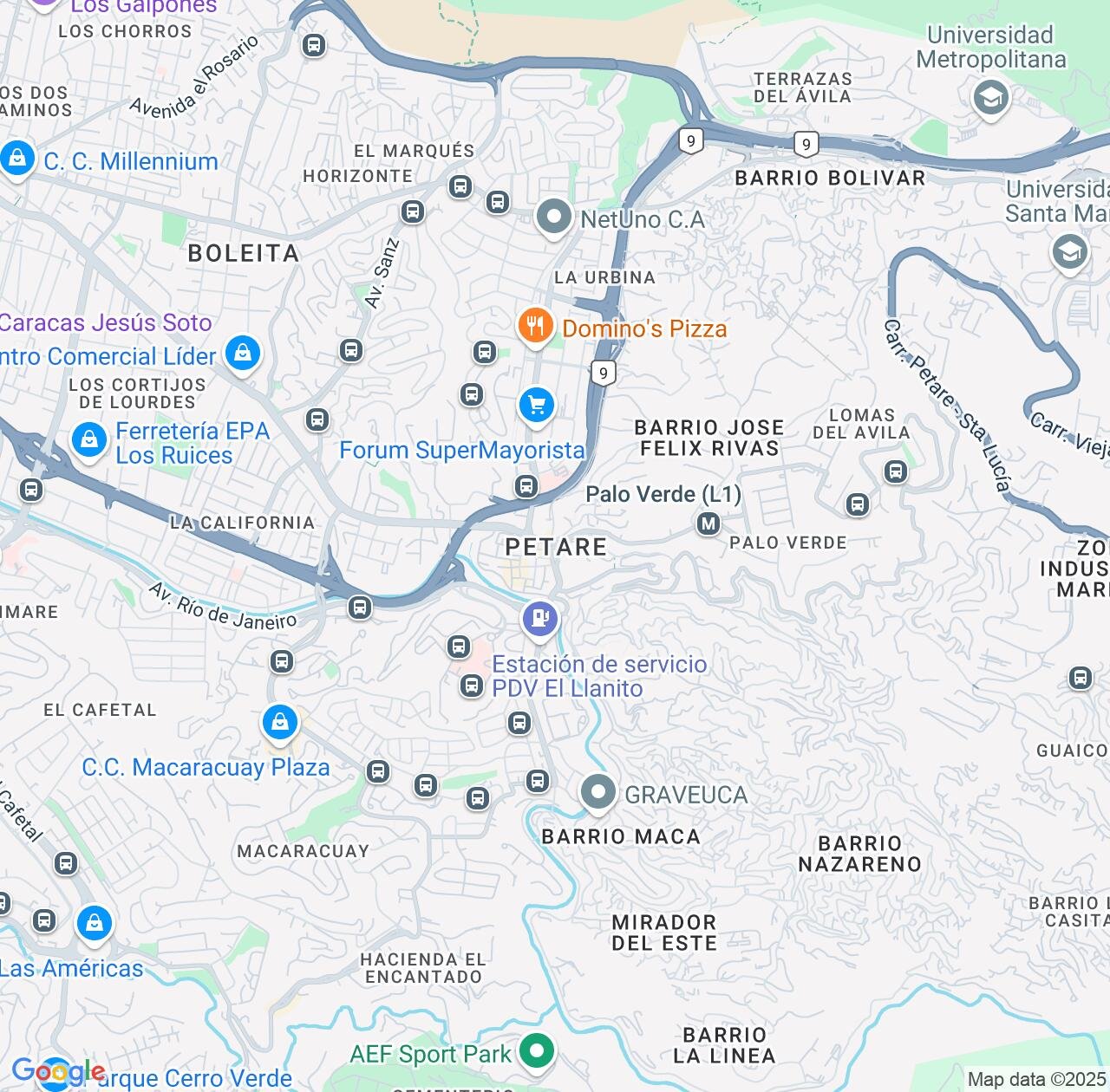 Map image for Intellectual Property Lawyers in Petare and Miranda IP firms at coordinates  ; .