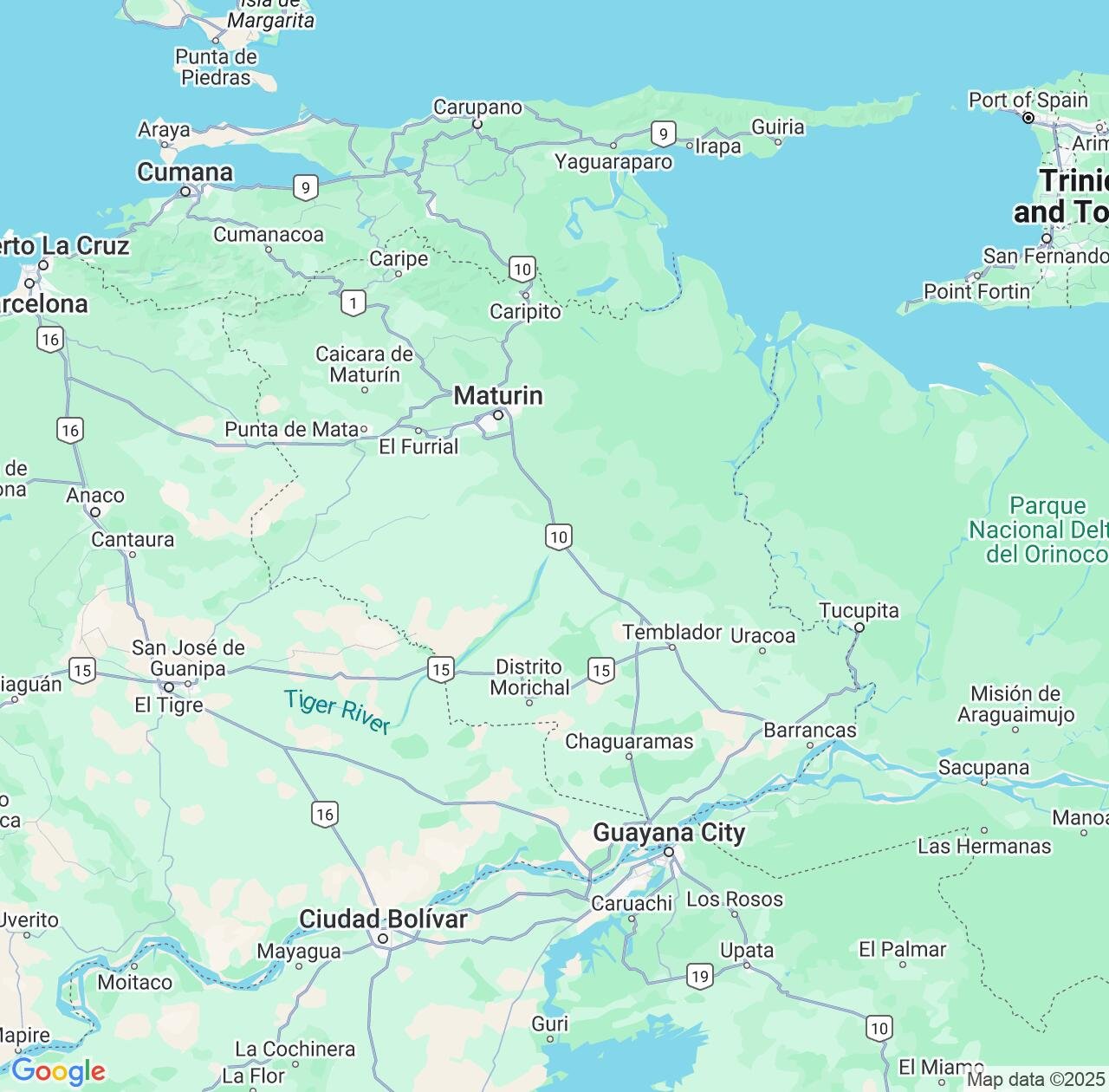 Map image for Intellectual Property Lawyers in Monagas and Venezuela IP firms at coordinates  ; .