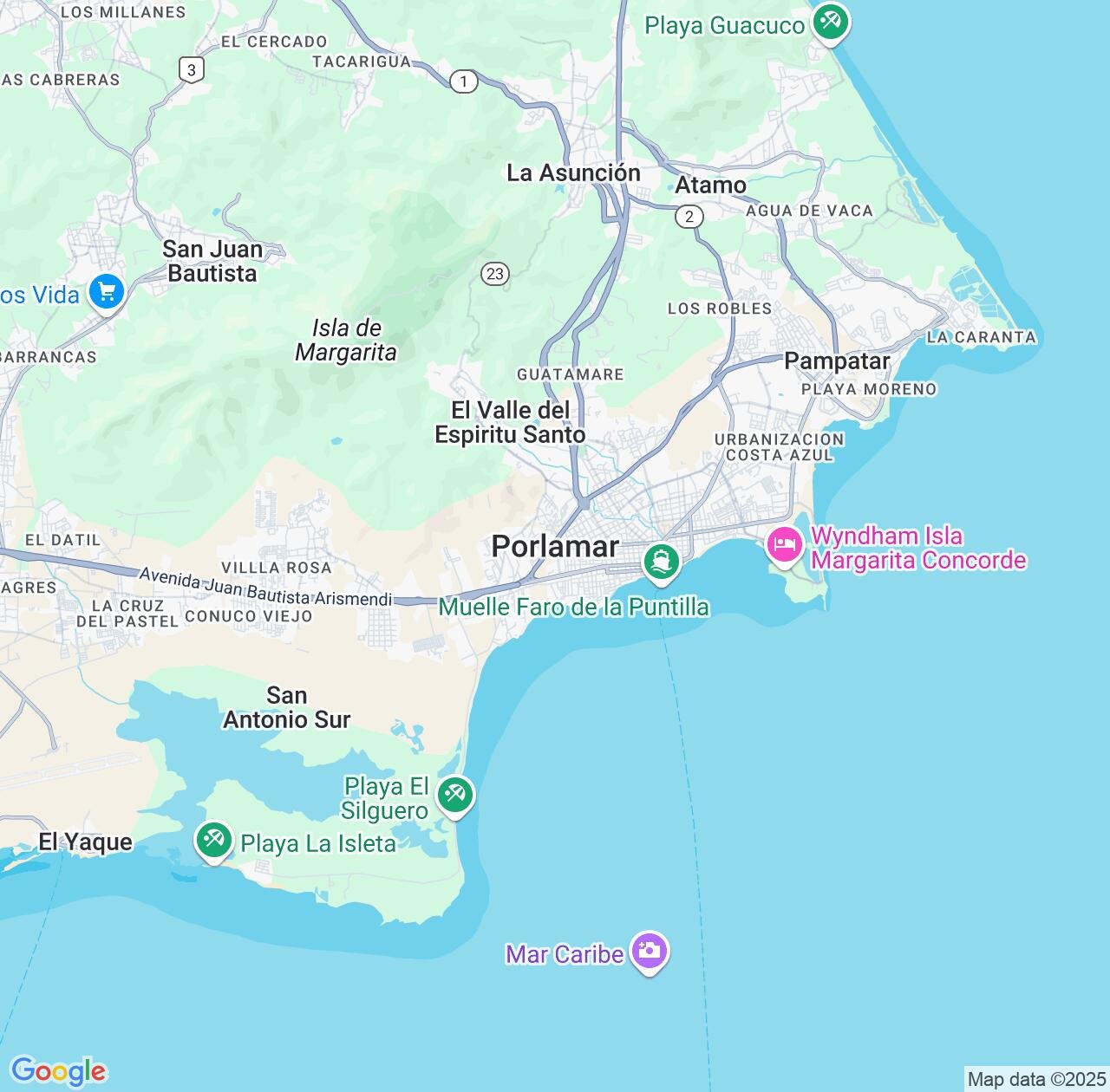 Map image for Intellectual Property Lawyers in Porlamar and Nueva Esparta IP firms at coordinates  ; .