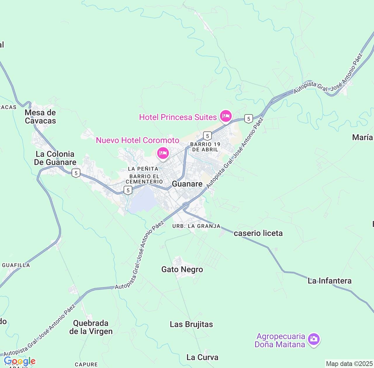 Map image for Intellectual Property Lawyers in Guanare and Portuguesa IP firms at coordinates  ; .
