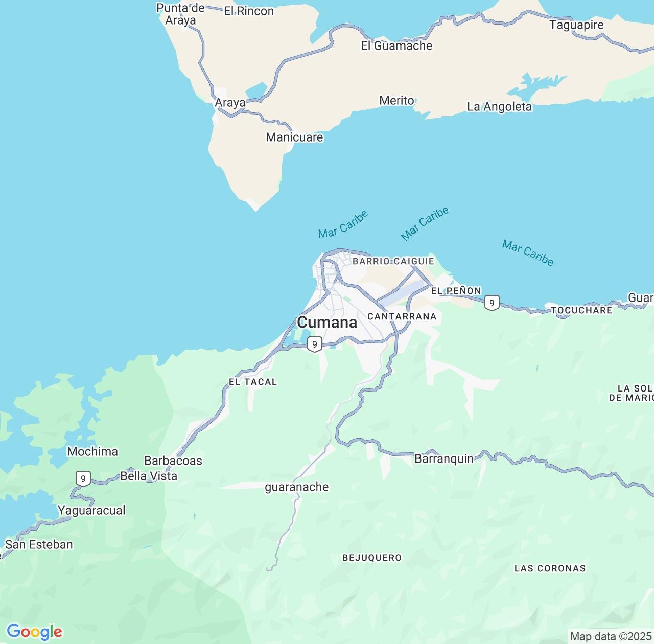 Map image for Intellectual Property Lawyers in Cumana and Sucre IP firms at coordinates  ; .
