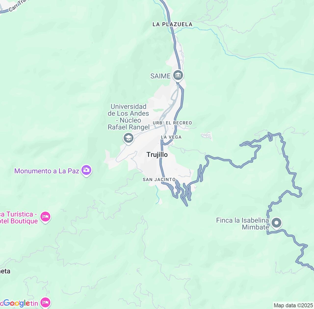 Map image for Intellectual Property Lawyers in Trujillo and Venezuela IP firms at coordinates  ; .
