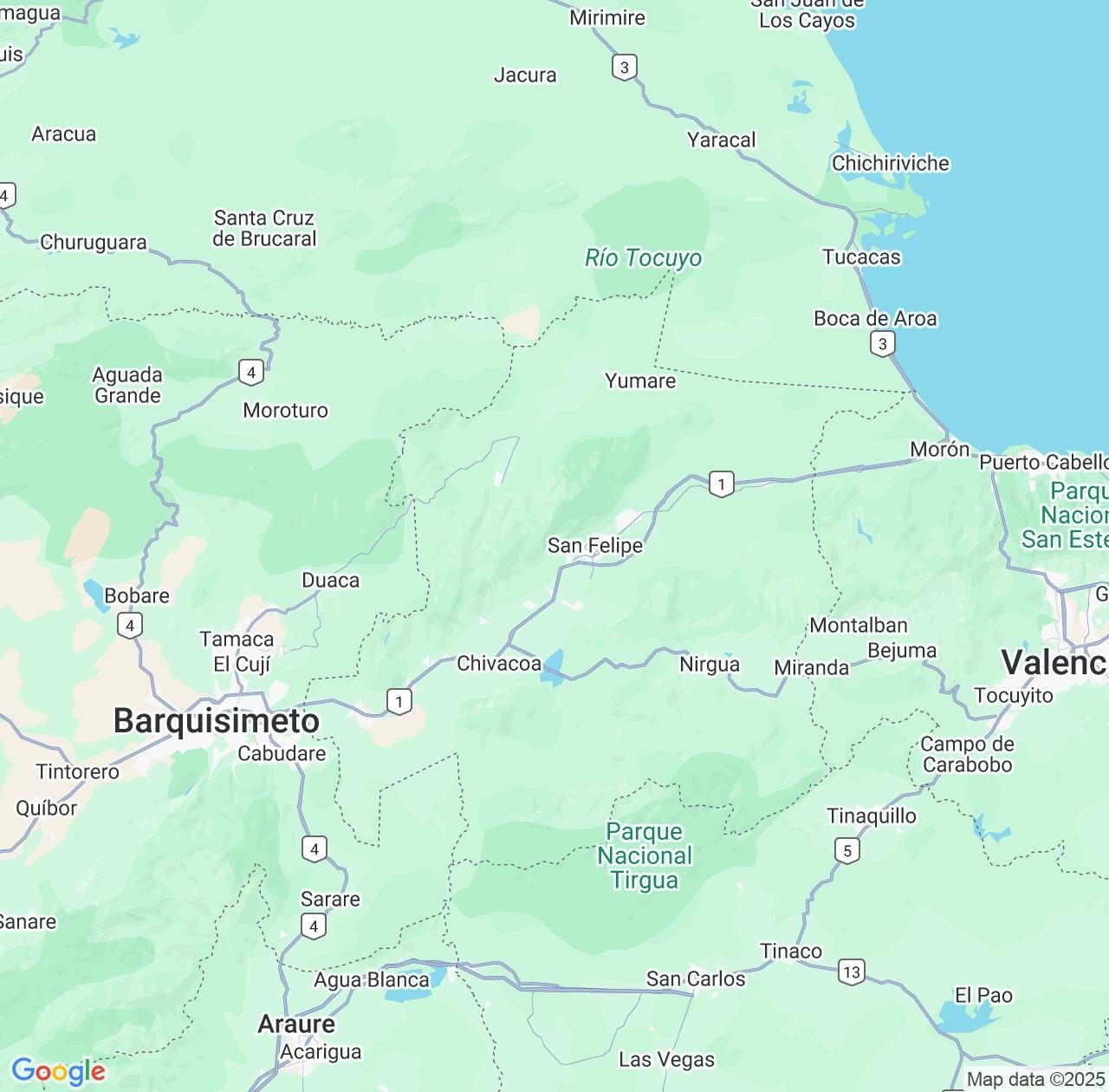 Map image for Intellectual Property Lawyers in Yaracuy and Venezuela IP firms at coordinates  ; .
