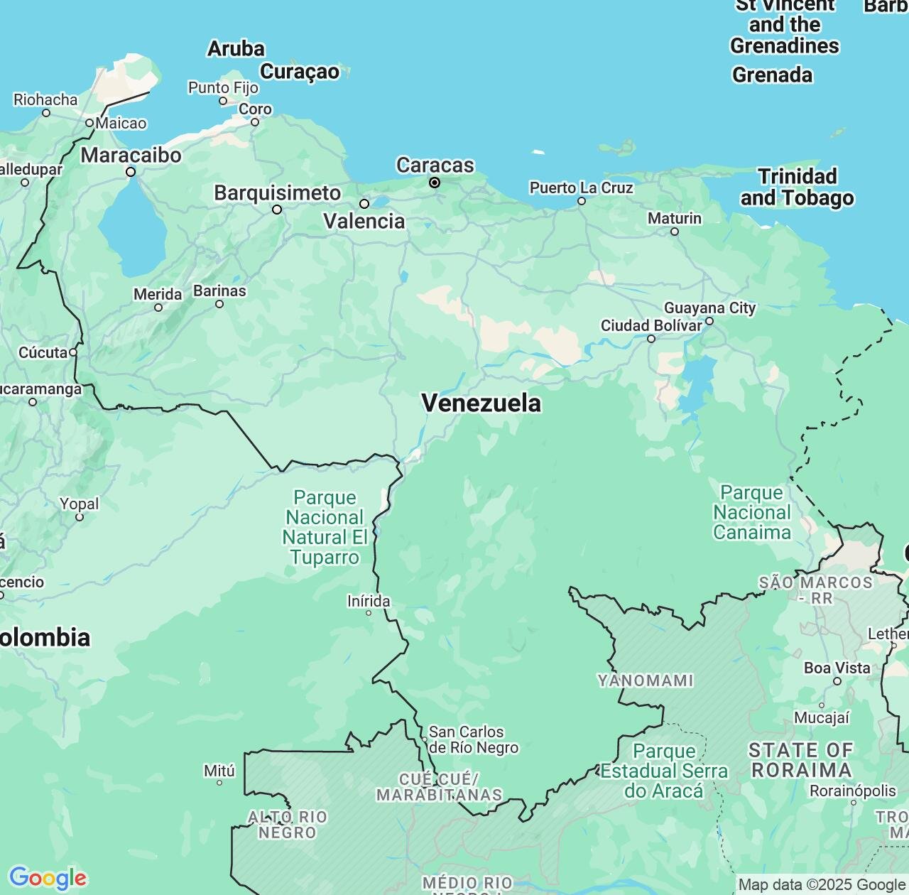 Map image for Intellectual Property Lawyers in Venezuela and South America IP firms at coordinates  ; .